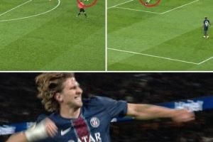 维蒂尼亚妙传，扎巴尔尼打进加盟巴黎后的处子球