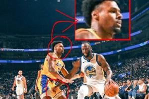 扫到布朗尼裆部！美球迷打趣追梦内心OS：不及你爸爸哦