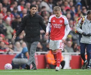 挪威主帅：厄德高对受伤表示了歉意 对他和阿森纳来说这很艰难